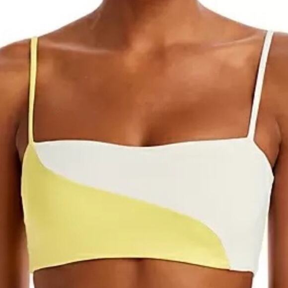 L*Space Yellow Ari Color Block Ari Top Sz M NWT - Picture 5 of 13